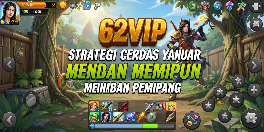 Tampilan gameplay strategis dari 62VIP yang menegangkan.