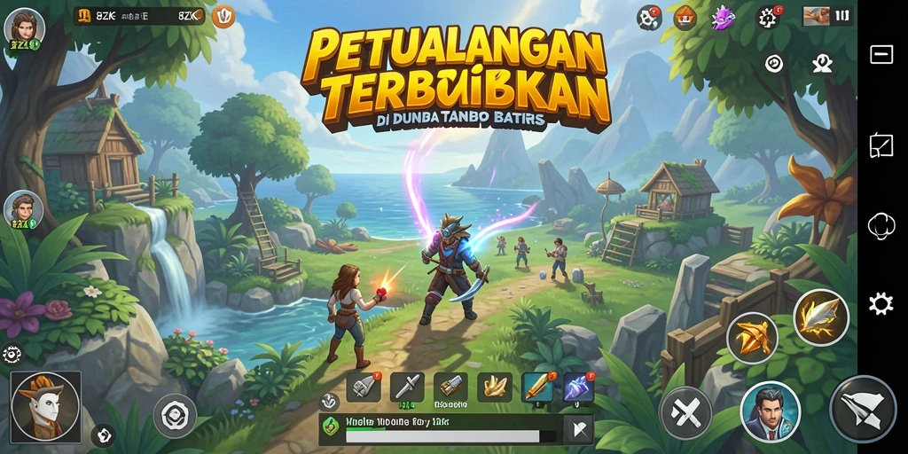 Tangkapan layar gameplay 8ZK, menampilkan petualangan Open World yang seru.