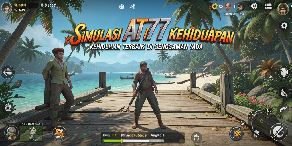 Screenshot gameplay AT777 menunjukkan interaksi karakter dalam lingkungan kehidupan nyata.