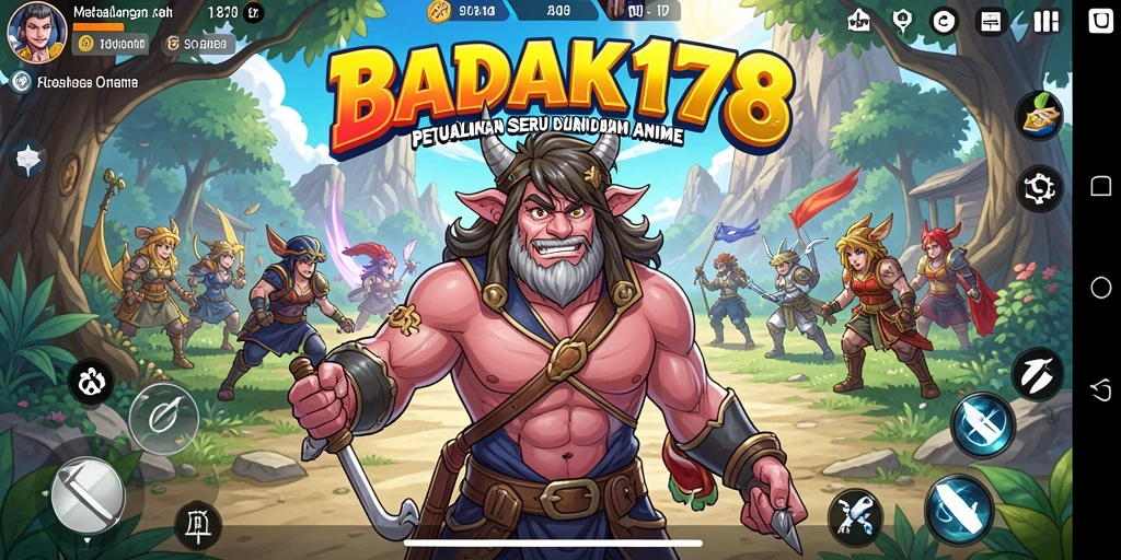 Tampilan gameplay BADAK178 yang penuh aksi dan warna-warni.