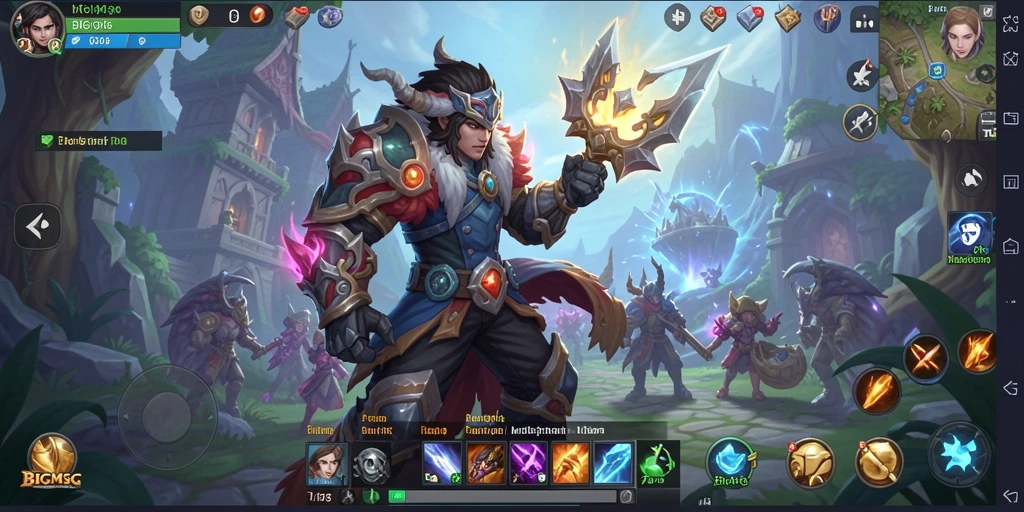 Tampilan gameplay menakjubkan di dunia MMORPG BIGMSG.