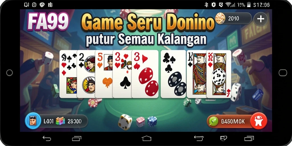 Tampilan menarik gameplay FA99 dengan aksi seru permainan Domino.