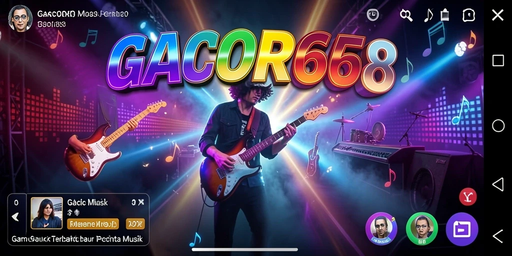 Tampilan gameplay GACOR668 yang penuh warna dan dinamis.