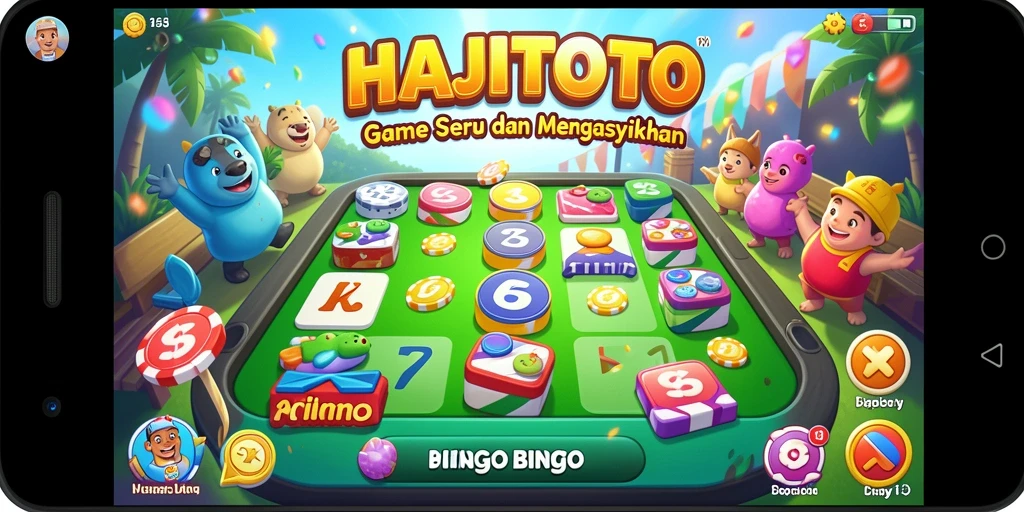 Tampilan gameplay Bingo yang seru dalam HAJITOTO.