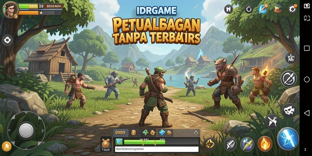 Screenshot gameplay IDRGAME menampilkan eksplorasi luar biasa di dunia terbuka.