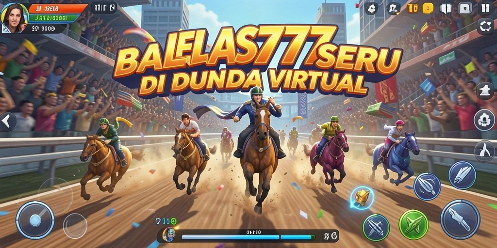 Tampilan gameplay menarik dari JELAS777 dengan aksi balapan yang seru.