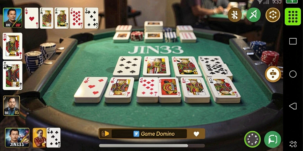 Tangkapan layar gameplay JIN33 yang menampilkan keseruan permainan Domino.