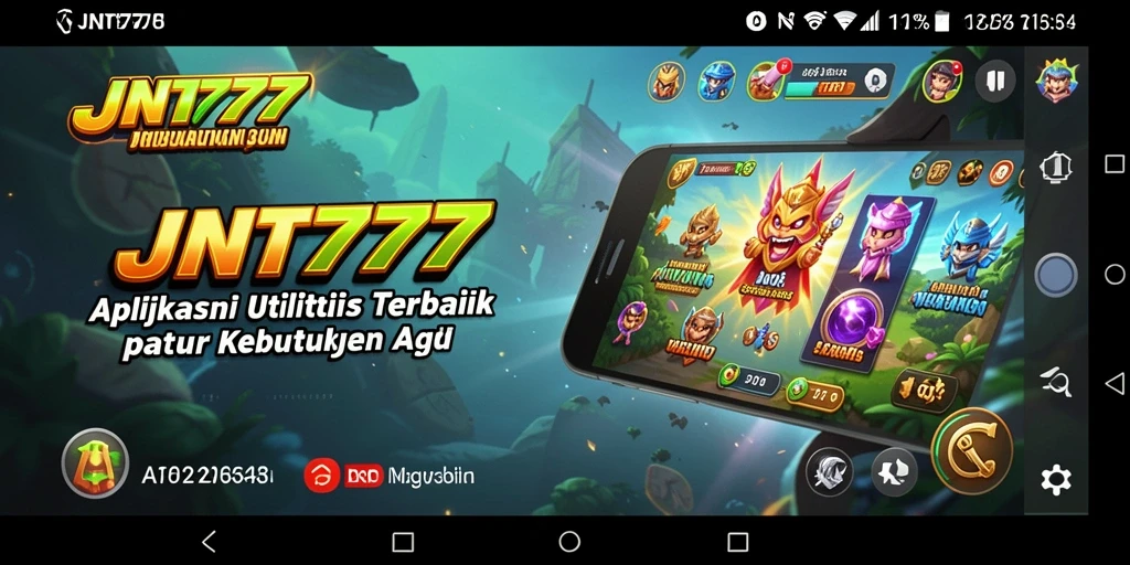 Tangkapan layar utama JNT777 menampilkan antarmuka pengguna yang rapi dan intuitif.
