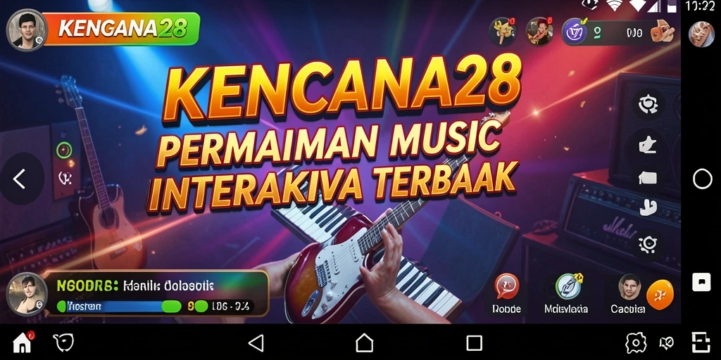 Tampilan menarik gameplay KENCANA28 dengan pengalaman musik interaktif.