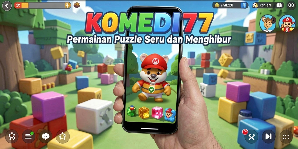 Screenshot gameplay KOMEDI77 menampilkan teka-teki yang menantang dan menarik.