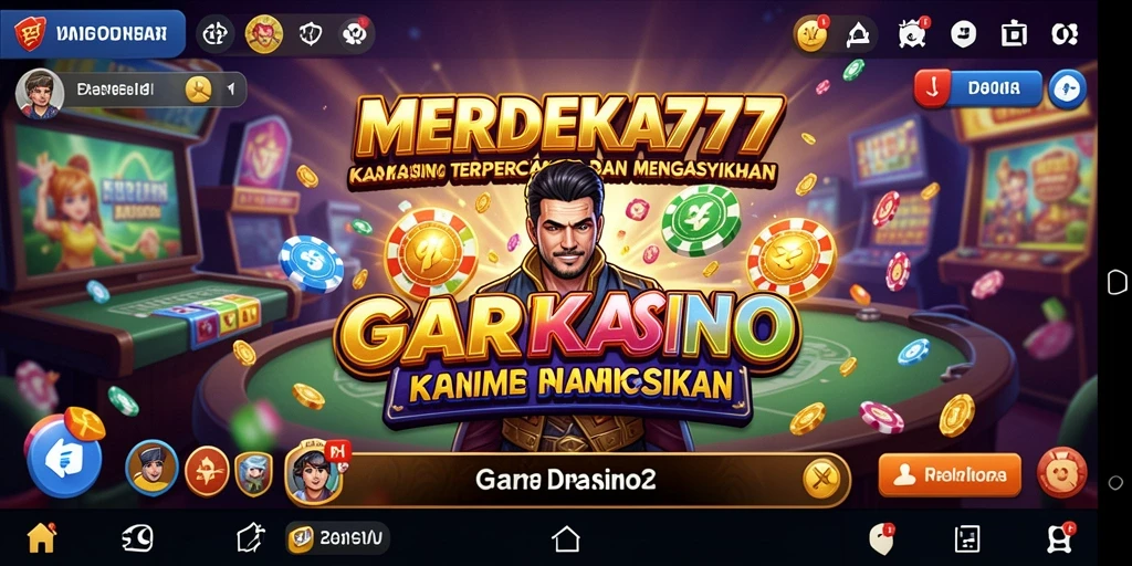 Tangkapan layar gameplay MERDEKA777 yang menampilkan suasana seru di kasino.