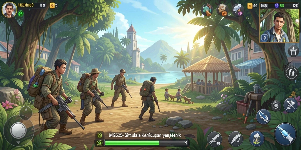 Tampilan gameplay MG525 yang menarik dan interaktif.