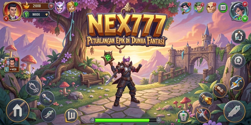 Gambaran gameplay NEX777 yang penuh aksi dan petualangan RPG.