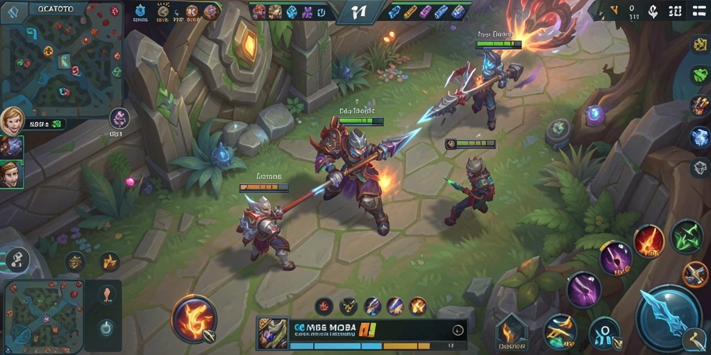 Gameplay seru OCATOTO dengan pertarungan tim yang mendebarkan.