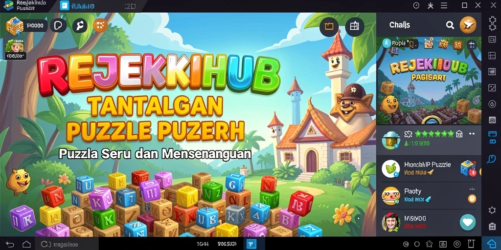 Screenshot REJEKIHUB menunjukkan gameplay puzzle yang menarik dan menantang.