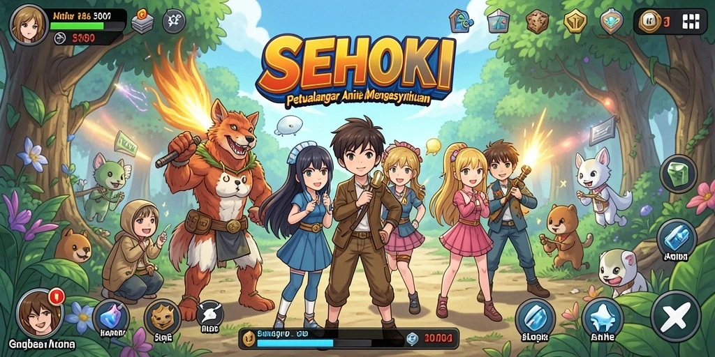 Gameplay seru dari SEHOKI dengan karakter anime yang mengesankan.