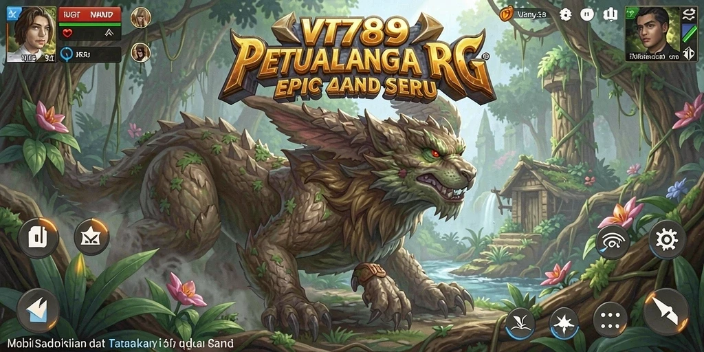 Tangkapan layar dari permainan VT789 menampilkan aksi pertarungan RPG yang mendebarkan.
